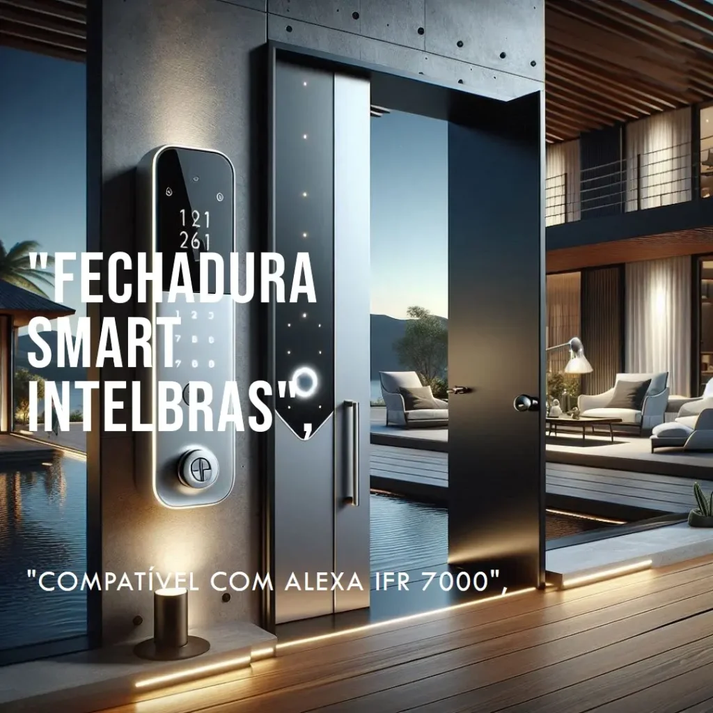 Fechadura Smart de Embutir Com Maçaneta Compatível com Alexa IFR 7000 Prata Intelbras