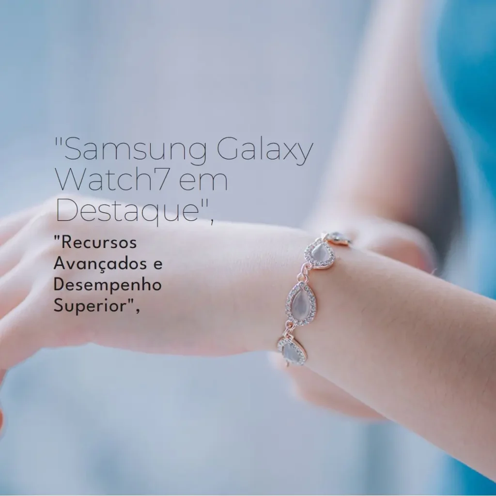 Samsung Galaxy Watch7 44mm Bluetooth: Recursos Avançados e Desempenho Superior