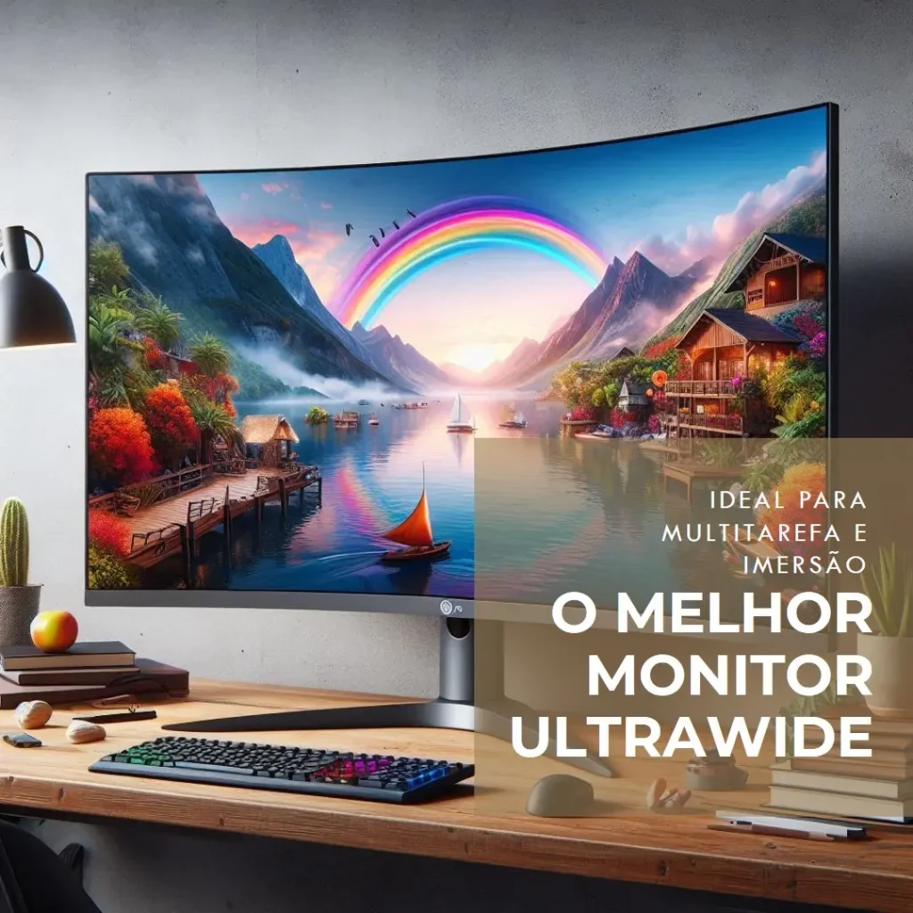LG Monitor Curvo 34WR55QK-B: O Melhor Monitor UltraWide WQHD para Multitarefa e Imersão