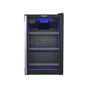 Cervejeira Blue Light 100L Preto 220V Porta De Vidro Venax