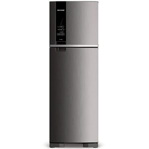 Geladeira Brastemp Frost Free Duplex 400 litros cor Inox com Freeze Control - BRM54JK 110V