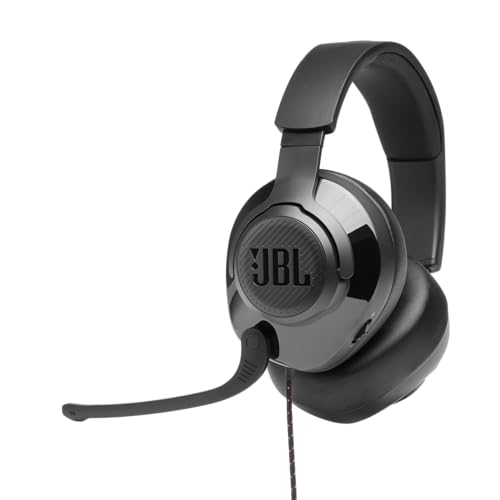 JBL Quantum 200 – Fones de ouvido para jogos circum-auriculares – Preto, grande