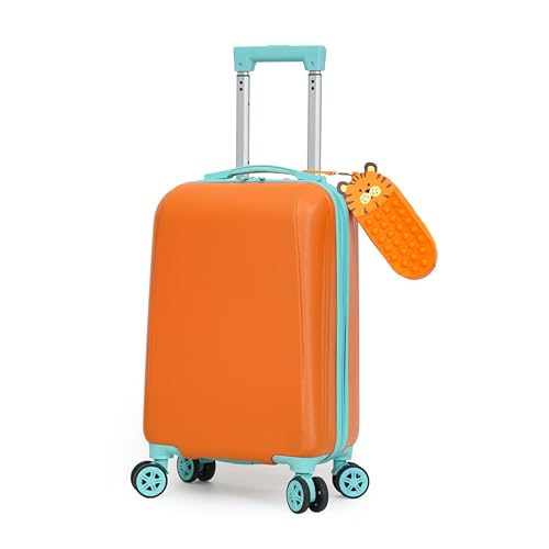 Mala Infantil Escolar/Viagem Com Giro 360º Skeet Resistente Laranja