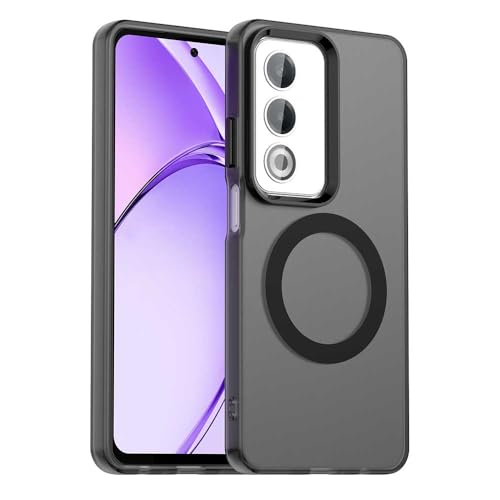 Pzwoxukhov Capa compatível com Oppo A3 Pro 5G, suporta carregamento sem fio, capa magnética à prova de choque, compatível com Oppo A80 5G, capa preta