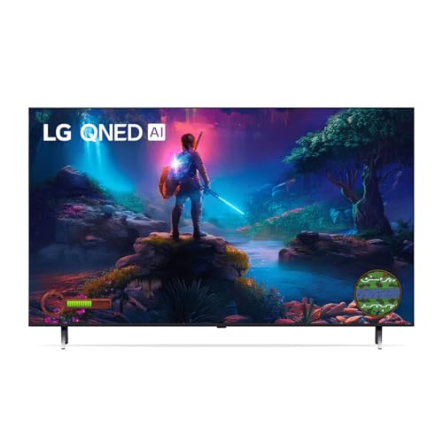 Smart TV 4K 55" LG QNED 55QNED85T Processador α8 AI Painel 120Hz Quantum Dot Nanocell Local Dimming Design Super Slim FreeSync webOS 24