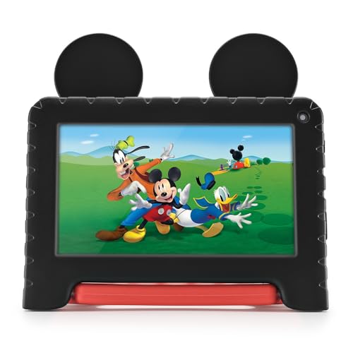 Tablet Mickey com Controle Parental 4GB RAM + 64GB + 7 pol + Case + Wi-fi + Android 13 + Quad Core Multi - NB413