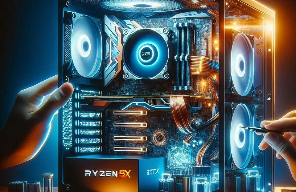 Monte seu PC: Ryzen 5 9600X, RTX 4060, 16GB, 480GB SSD