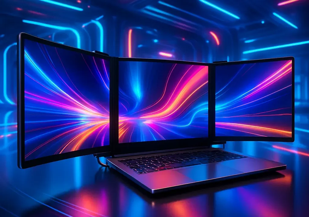 Principais Cinco monitor portátil triplo