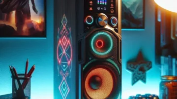 Torre de Som AIWA T2W-01B 2200W com Bluetooth e RGB