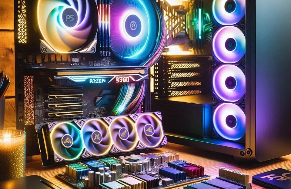 Monte seu PC: Ryzen 5 5500, RX 6600, 16GB, 480GB SSD