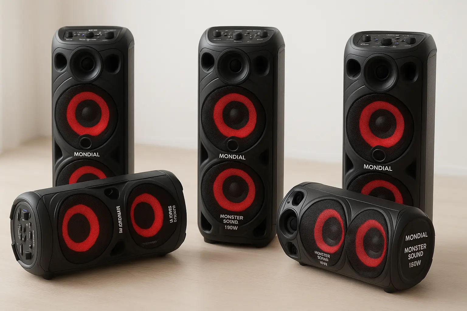 Cinco Principais Modelos de Caixa de som Mondial speaker monster sound 150w