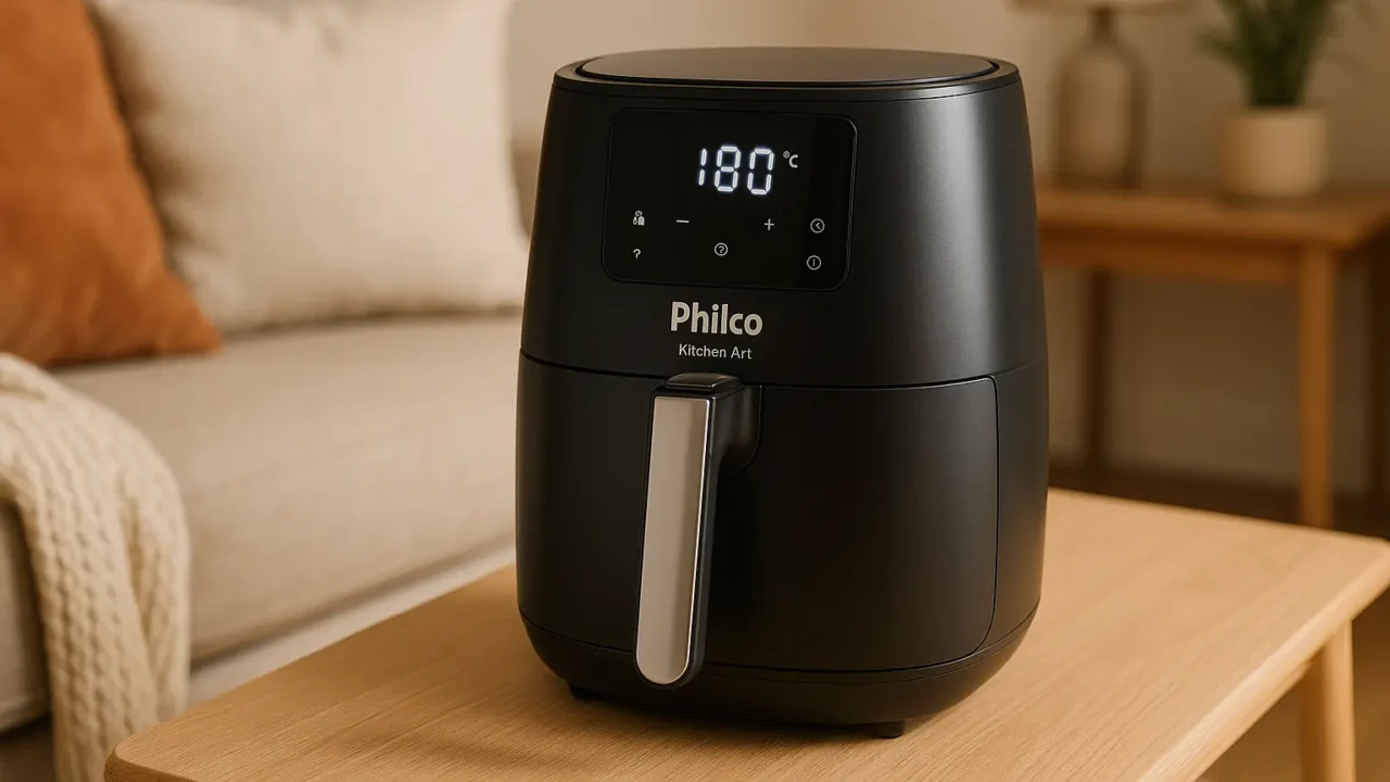 Top Cinco air fryer philco kitchen art painel digital kfr02