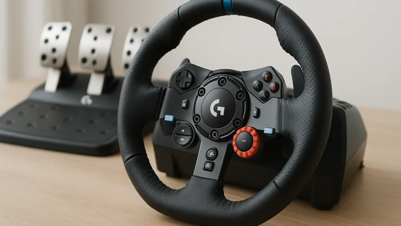 Principais Cinco volante driving force logitech