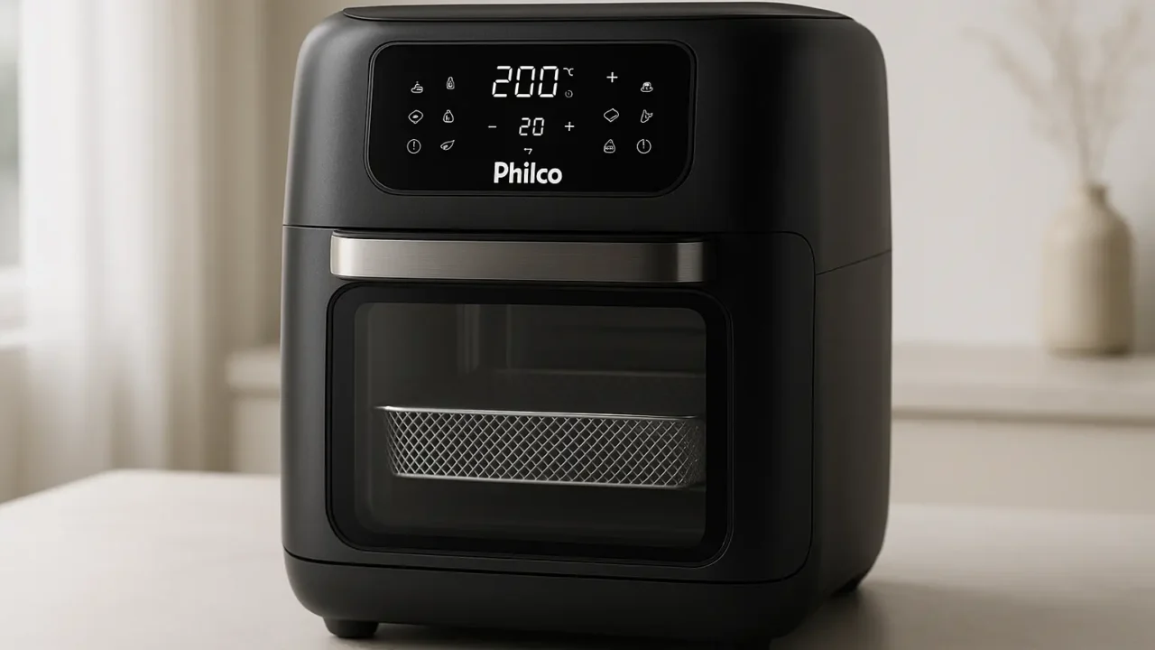 Principais 5 air fryer philco 16l 4 em 1 painel digital paf16a