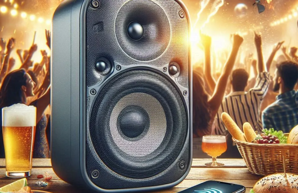 Caixa de Som Bluetooth 5.3 TWS Party Speaker 2400W