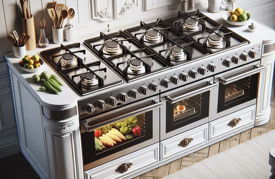 Fogão 5 Bocas Mesa de Inox Branco Continental FC5IB