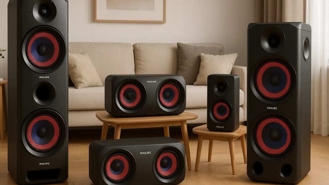 Cinco Principais Modelos de Caixa de som Philips 1600w rms