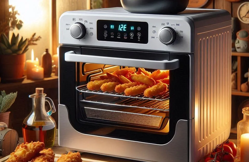 Forno e Fritadeira Sem Óleo Oster 42L French Door 2 em 1