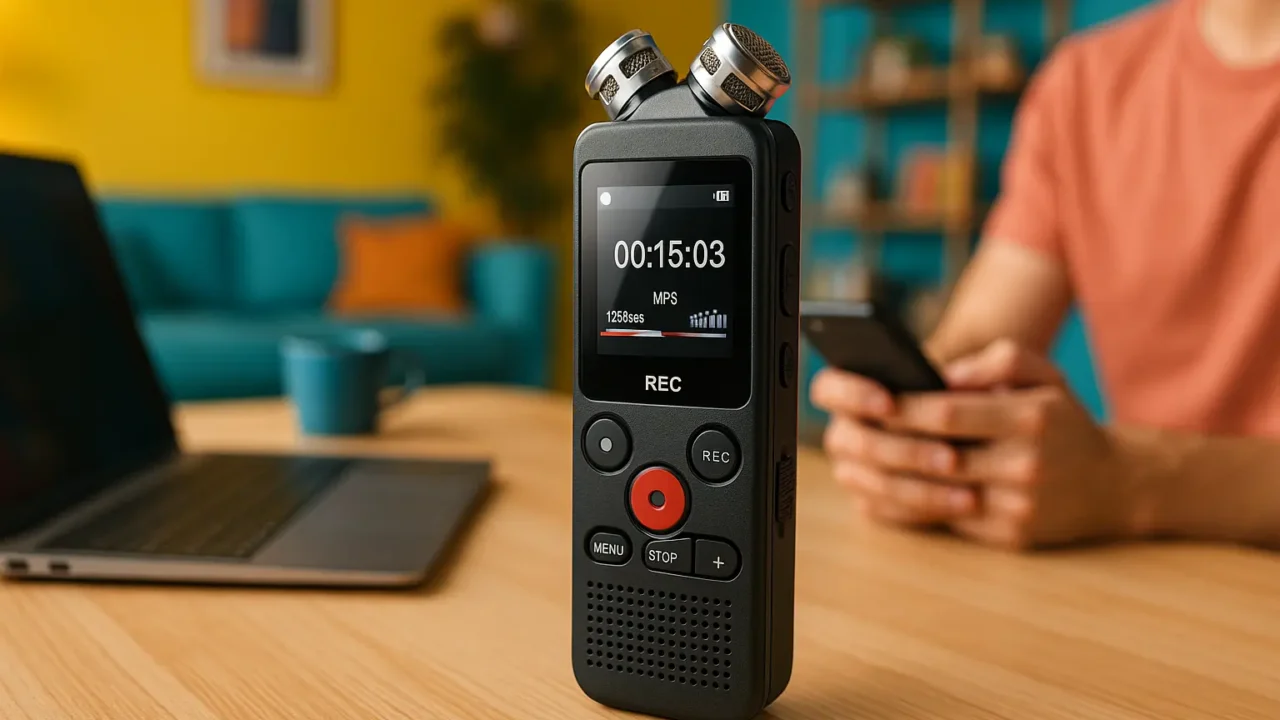 Principais Cinco gravador de voz digital portátil