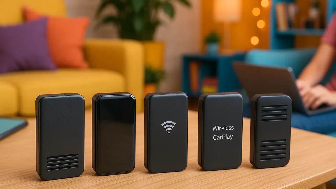 Cinco Principais Modelos de adaptador sem fio carplay