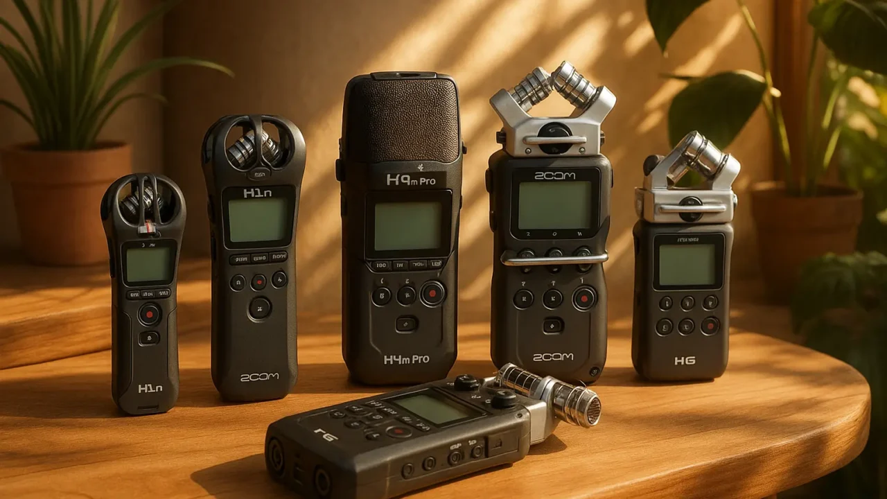 Cinco Principais Modelos de gravador de voz zoom