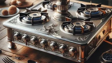 Fogão Consul 4 Bocas Inox com Mesa de Vidro e Grade de Ferro