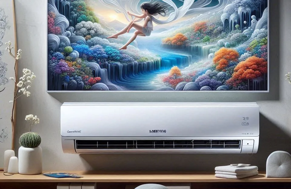 Samsung Ar-condicionado Split Inverter WindFree AI 12.000 BTUs Frio Sem Vento AR12DYFAAWKNAZ 220V