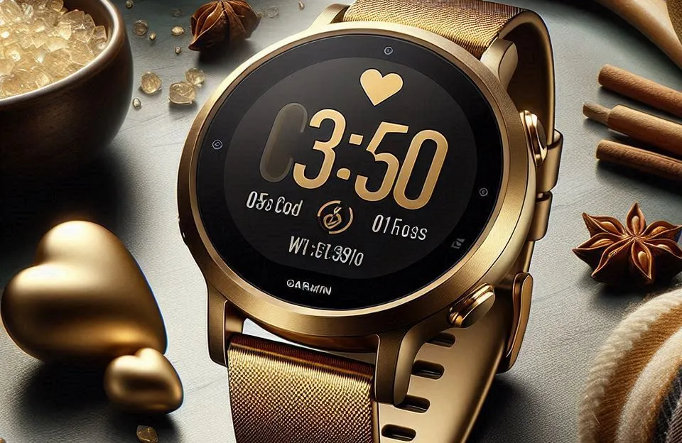 Monitor Cardíaco de Pulso com GPS Garmin Vivoactive 5 Dourado: Design Elegante e Funcionalidade Completa