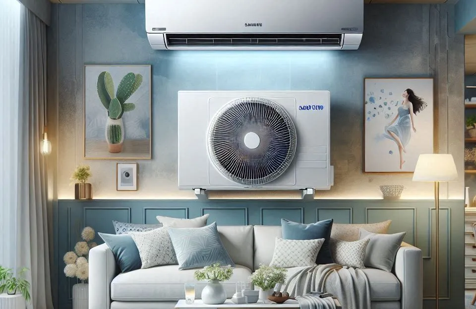 Samsung Ar-condicionado Split Inverter WindFree Connect AI 24.000 BTUs Frio Sem Vento AR24DYFAAWKNAZ 220V
