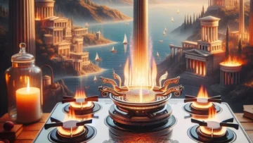 Fogão Atlas 5 Bocas Atenas Glass com Acendimento Automático