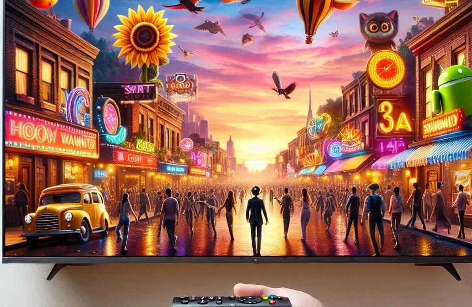 Smart TV HQ 43" Full HD Android 12 tela Slim