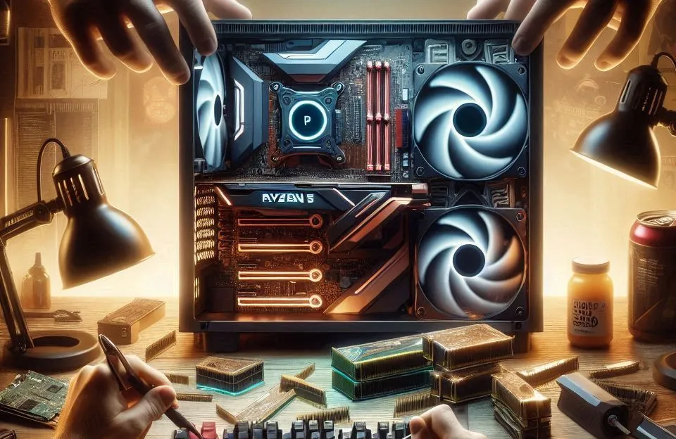 Monte seu PC: Ryzen 5 5600, RX 7600, 16GB, 480GB SSD