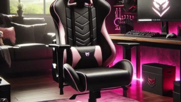 Cadeira Gamer Cougar Armor Elite Eva, Preto e Rosa: Conforto e Estilo para Gamers