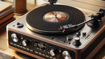 Toca Discos AT-LP120XUSB-BK com USB e Acionamento Direto