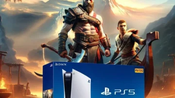 PlayStation PS5 Console com God of War Ragnarök: Desempenho extremo e jogo épico