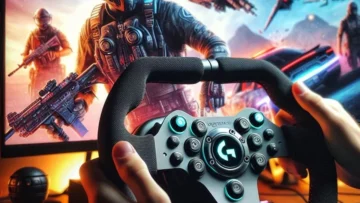 Volante Logitech G923 com Force Feedback TRUEFORCE