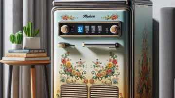 Frigobar Retrô Midea 95L com Termostato e Congelador