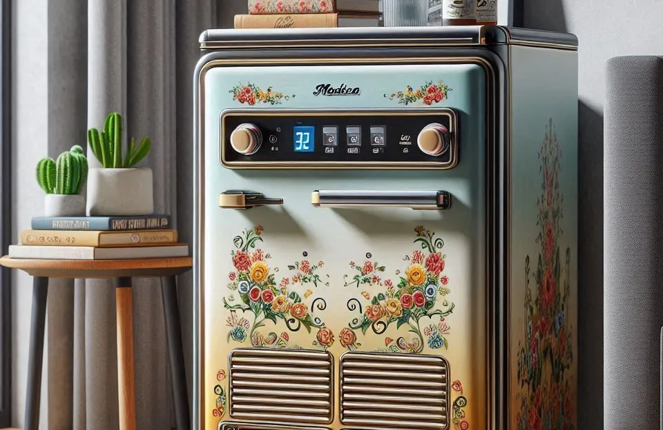 Frigobar Retrô Midea 95L com Termostato e Congelador