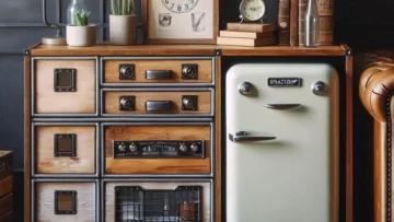 Aparador Para Frigobar Brastemp Estilo Retro Industrial