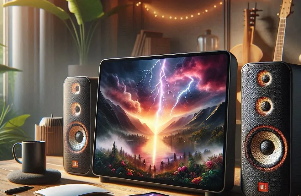 Alto-falante JBL Stage A125C com áudio estéreo potente