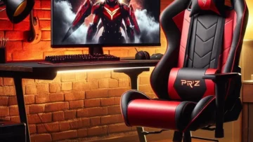 Cadeira Gamer Vermelha - Prizi - Jx-1039r: Conforto e Estilo para Seu Jogo