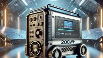 Gerador de Energia Solar Portátil 200Wh: Ideal para Camping e Emergências