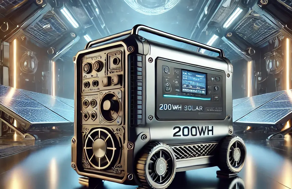 Gerador de Energia Solar Portátil 200Wh: Ideal para Camping e Emergências
