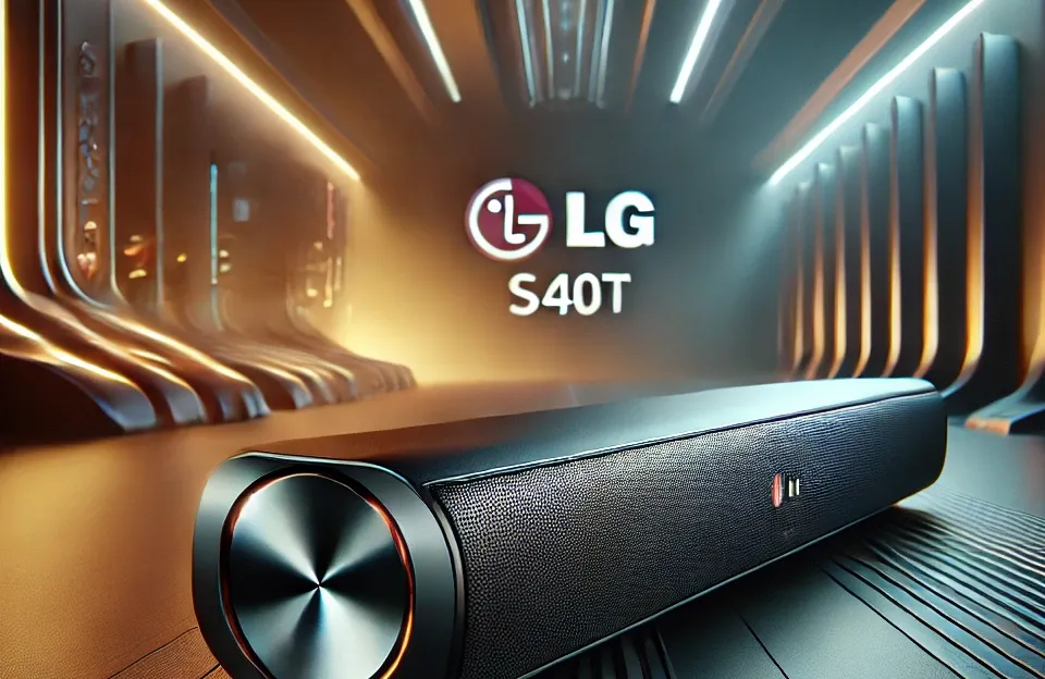Soundbar LG S40T – 300W RMS, Bluetooth, 2.1 Canais, AI Sound Pro e mais