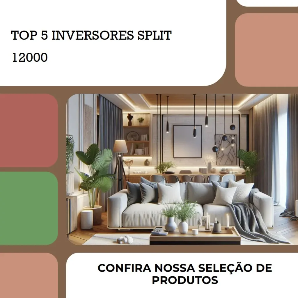 Top 5 split inverter 12000 quente/frio