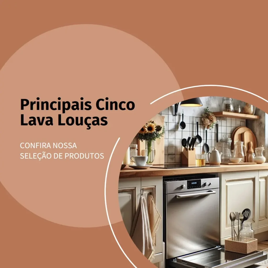 Principais Cinco  lava louças 12 serviços