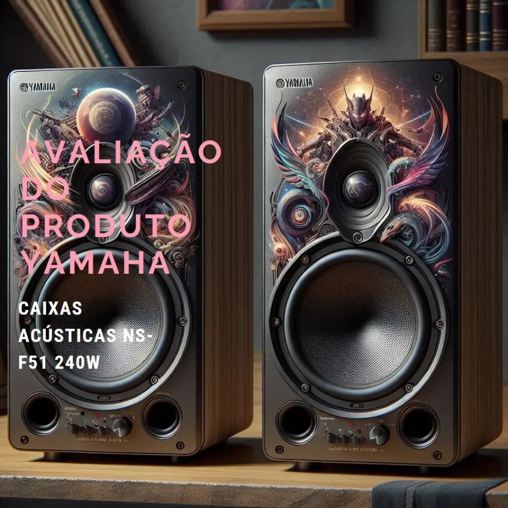 Par de Caixas Acústicas Yamaha NS-F51 240W com 3 Alto-Falantes