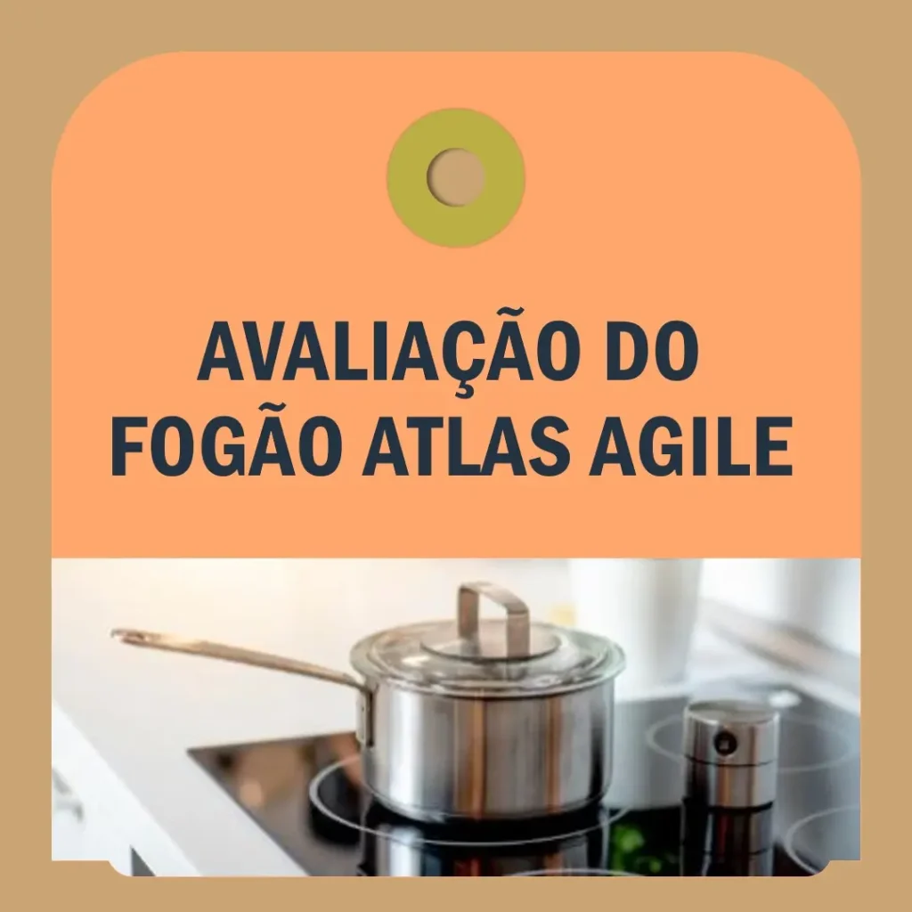 Fogão 5 Bocas com Mesa de Vidro Atlas Agile Up Bivolt