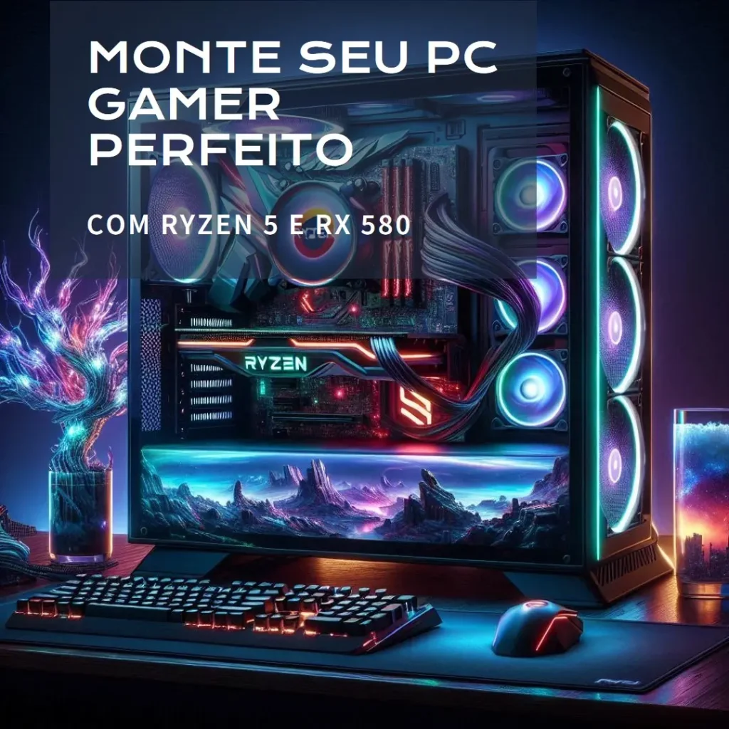 Monte seu PC: Ryzen 5 5600, RX 580, 16GB, SSD 480GB