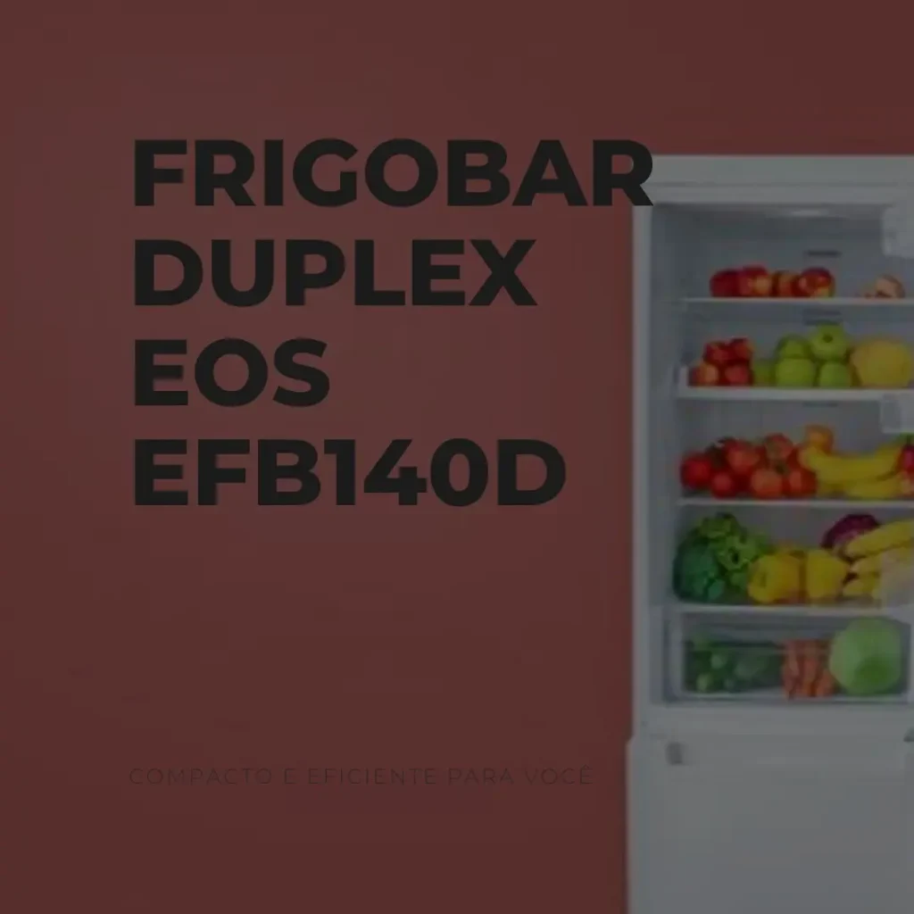 Frigobar Duplex Eos Efb140d 88L Preto 110V – Compacto e Eficiente